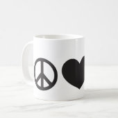 Peace, Love & Kettlebell"-Mok Koffiemok (Voorkant links)