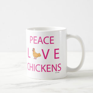 Peace Love Kickens Koffiemok
