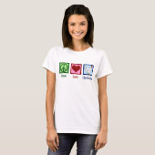 Peace Love Kickens T-shirt (Voorkant volledig)