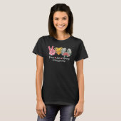 Peace Love Kidneys Flower Dialysis Technician Life T-shirt (Voorkant volledig)