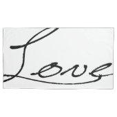 Peace & Love King Pillow Hoesjes Kussensloop (Voorkant-Links)