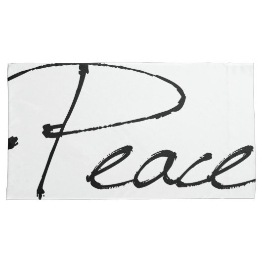 Peace & Love King Pillow Hoesjes Kussensloop (Voorkant-Rechts)