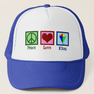 Peace Love Kites Cute Kite Festival Trucker Pet