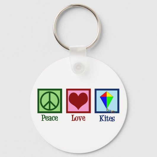 Peace Love Kites Sleutelhanger (Voorkant)