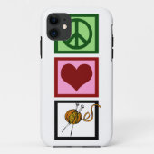 Peace Love Knit Case-Mate iPhone Case (Achterkant)