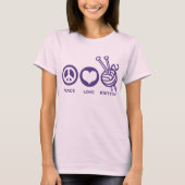 Peace Love Knitting T-shirt (Voorkant)