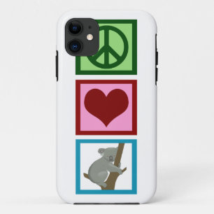 Peace Love Koala Beer iPhone 11 Hoesje