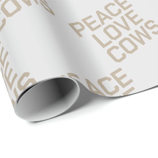 Peace Love Koeien Cadeaupapier (Rol Hoek)