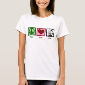 Peace Love Koeien T-shirt (Voorkant)