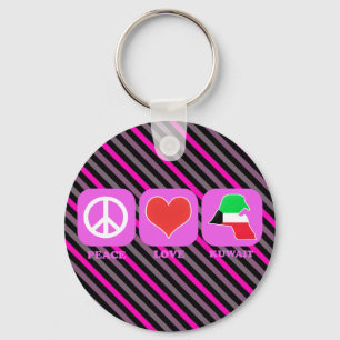 Peace Love Koeweit Sleutelhanger