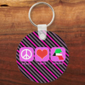 Peace Love Kuwait Sleutelhanger (Voorkant)