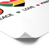 Peace Love Kwanzaa Africanhappy Kwanzaa Poster (Hoek)