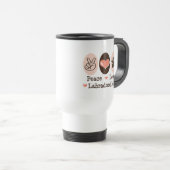 Peace Love Labradoodles Travel Mug Reisbeker (Voorkant rechts)