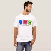 Peace Love Labrador Retriever T-shirt (Voorkant volledig)