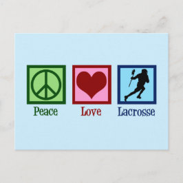 Peace Love Lacrosse Briefkaart