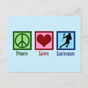 Peace Love Lacrosse Briefkaart