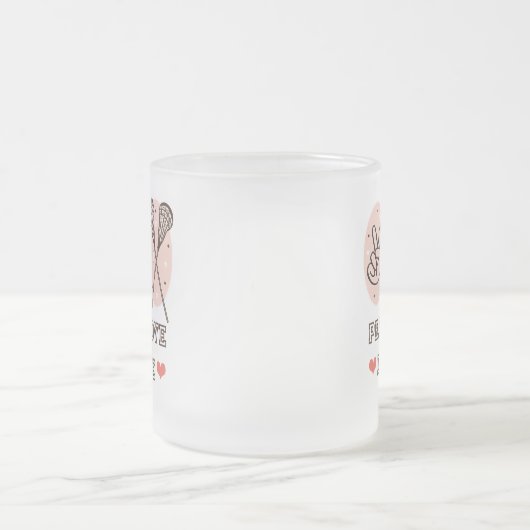 Peace Love Lacrosse Frosted Mok (Center)