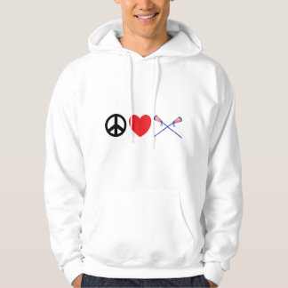 Peace Love Lacrosse Hooded Sweatshirt