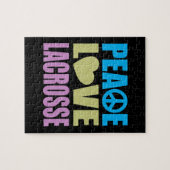 Peace Love Lacrosse Legpuzzel (Horizontaal)