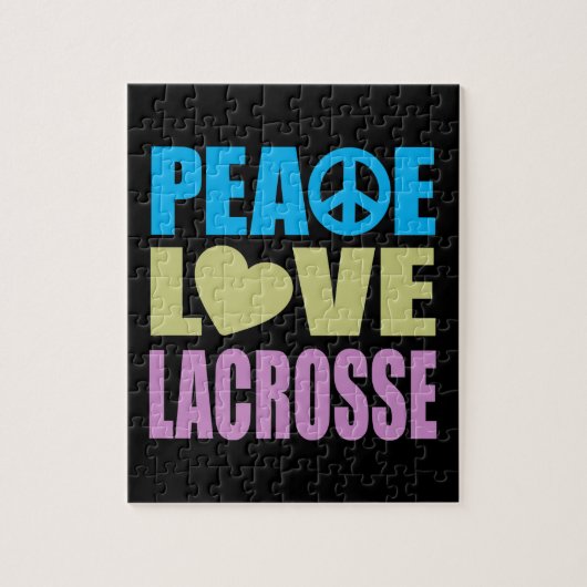 Peace Love Lacrosse Legpuzzel (Verticaal)