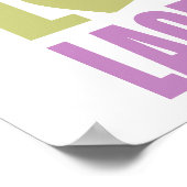 Peace Love Lacrosse Poster (Hoek)