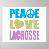 Peace Love Lacrosse Poster (Voorkant)