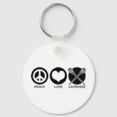 Peace Love Lacrosse Sleutelhanger (Voorkant)