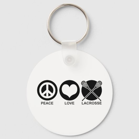 Peace Love Lacrosse Sleutelhanger (Voorkant)