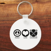 Peace Love Lacrosse Sleutelhanger (Voorkant)