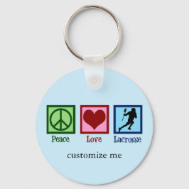 Peace Love Lacrosse Sleutelhanger