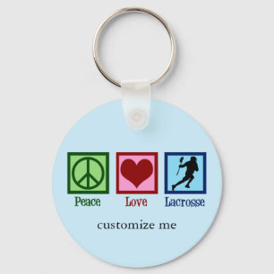 Peace Love Lacrosse Sleutelhanger