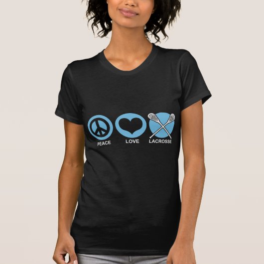 Peace Love Lacrosse T-shirt (Voorkant)