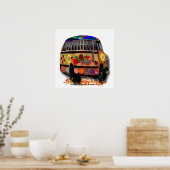 Peace Love Ladybugs Poster (Keuken)