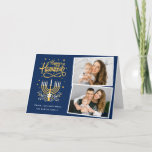 Peace Love Latkes Stars Happy Hanukkah 2 Foto Feestdagen Kaart<br><div class="desc">Verzend uw Gewenst met deze kaart van de Foto van de Vakantie die een Verbluffend Gelukkig Manuscript van de Hanoeka en een Symbool kenmerkt om uw groetbericht te benadrukken.</div>