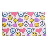 Peace Love Laugh Cute Kussensloop (Achterkant)