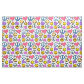 Peace Love Laugh Pattern Stof (Fat Quarter)