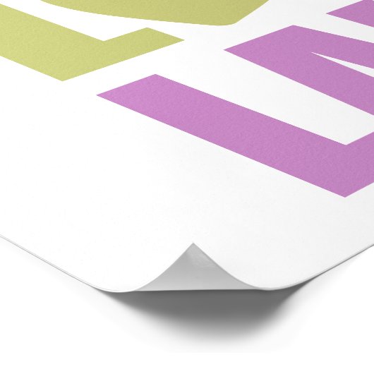 Peace Love Laugh Poster (Hoek)