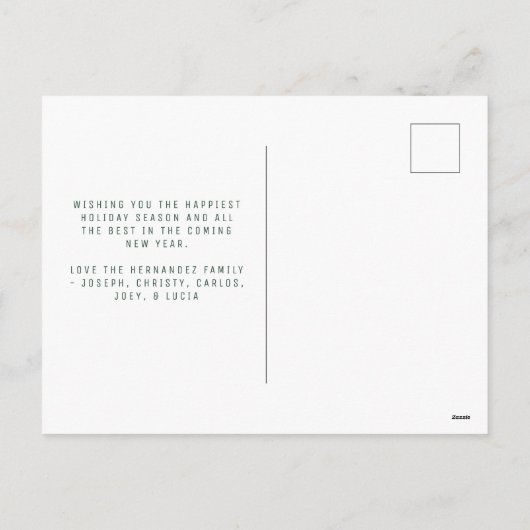 Peace, Love & Laughter MultiPhoto Holiday Briefkaa Feestdagenkaart (Achterkant)