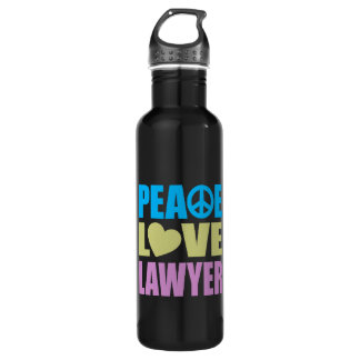 Peace Love Lawyer Waterfles