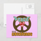 Peace Love Libraries Briefkaart (Voorkant / Achterkant)