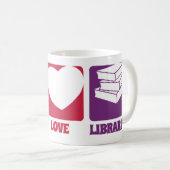 Peace Love Libraries Mok (Voorkant rechts)