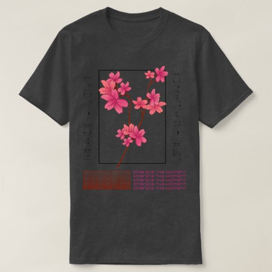 Peace Love Life-evenwicht T-shirt (Design voorkant)
