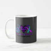 Peace Love Life Suicide Awareness Womens Semi Colo Koffiemok (Links)