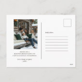 Peace, Love & Light | Christmas Fireplace Photo Feestdagenkaart (Achterkant)