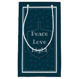 Peace Love Light Dreidel Star Snowflakes Klein Cadeauzakje