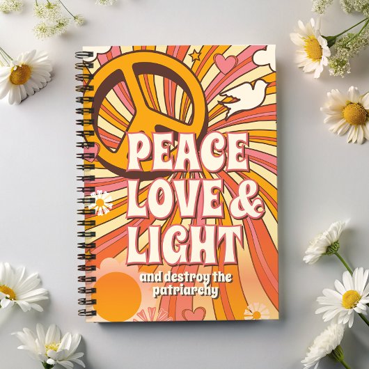 Peace Love Light en vernietigen de patriarchie Planner
