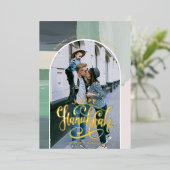 Peace Love Light | Happy Hanukkah-foto Folie Feestdagenkaart (Staand Voorkant)