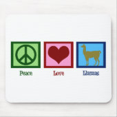 Peace Love Llamas Muismat (Voorkant)