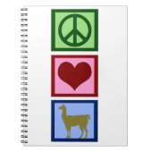 Peace Love Llamas Notitieboek (Voorkant)