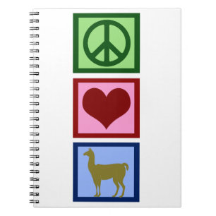 Peace Love Llamas Notitieboek